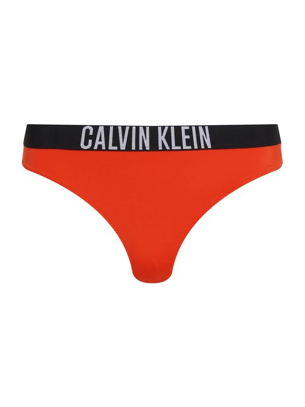 Calvin Klein Swimwear Calvin Klein Swimwear Bikini hlačke  neonsko oranžna / črna / off-bela
