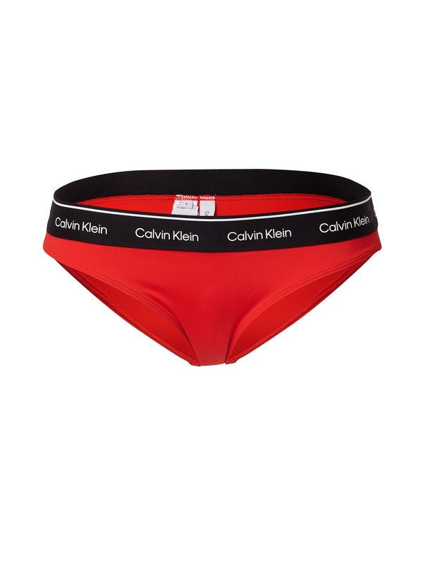 Calvin Klein Swimwear Calvin Klein Swimwear Bikini hlačke  rdeča / črna / bela
