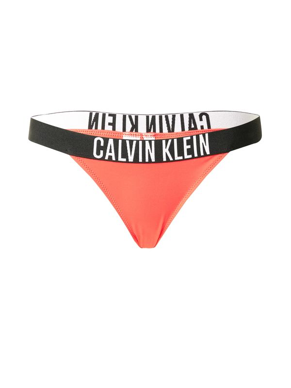 Calvin Klein Swimwear Calvin Klein Swimwear Bikini hlačke  rdeča / črna / bela