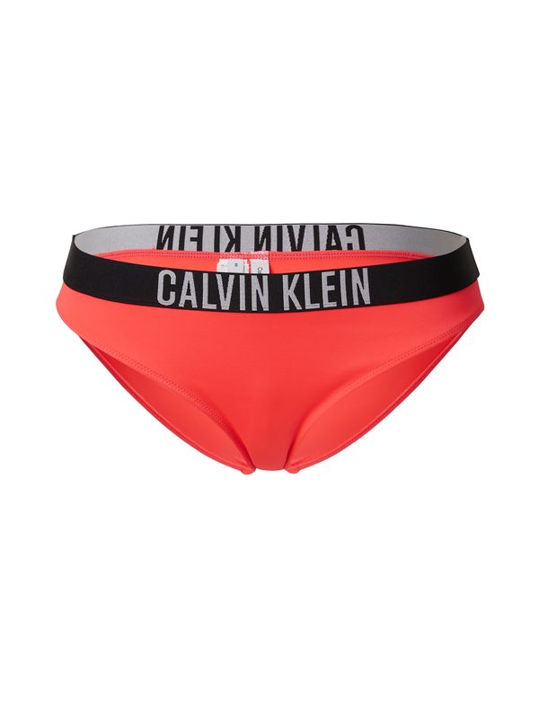 Calvin Klein Swimwear Calvin Klein Swimwear Bikini hlačke  siva / rdeča / črna