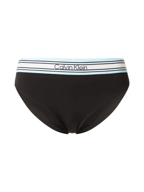 Calvin Klein Swimwear Calvin Klein Swimwear Bikini hlačke  svetlo modra / črna / bela
