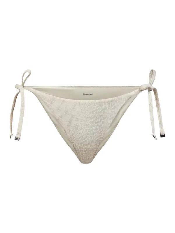 Calvin Klein Swimwear Calvin Klein Swimwear Bikini hlačke  svetlo siva / off-bela