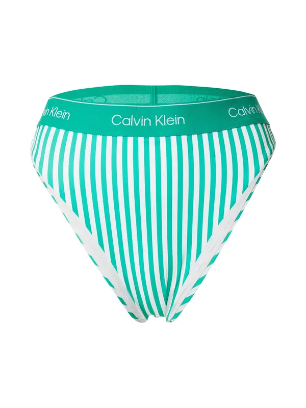 Calvin Klein Swimwear Calvin Klein Swimwear Bikini hlačke  svetlo zelena / bela