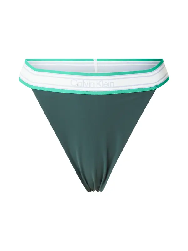 Calvin Klein Swimwear Calvin Klein Swimwear Bikini hlačke  zelena / temno zelena / svetlo lila / bela
