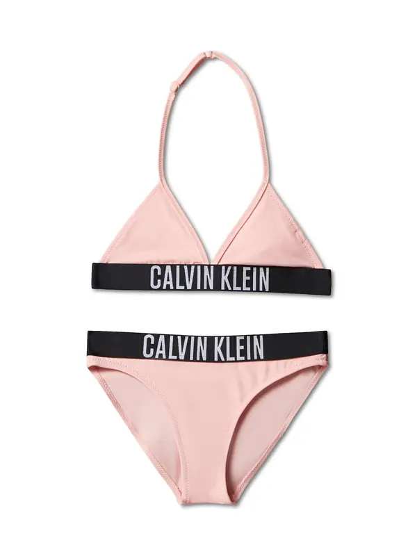 Calvin Klein Swimwear Calvin Klein Swimwear Bikini 'Intense Power'  svetlo siva / roza / črna
