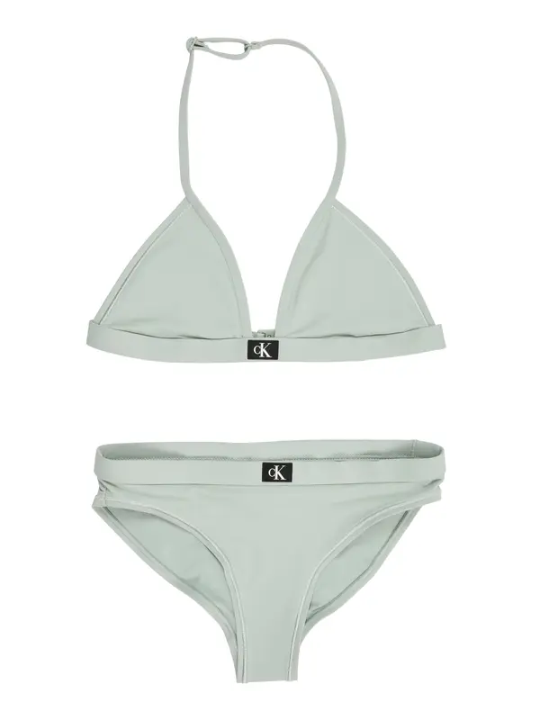 Calvin Klein Swimwear Calvin Klein Swimwear Bikini  pastelno zelena / črna / bela