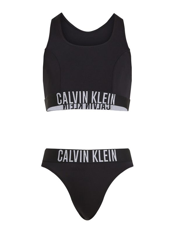 Calvin Klein Swimwear Calvin Klein Swimwear Bikini  siva / črna