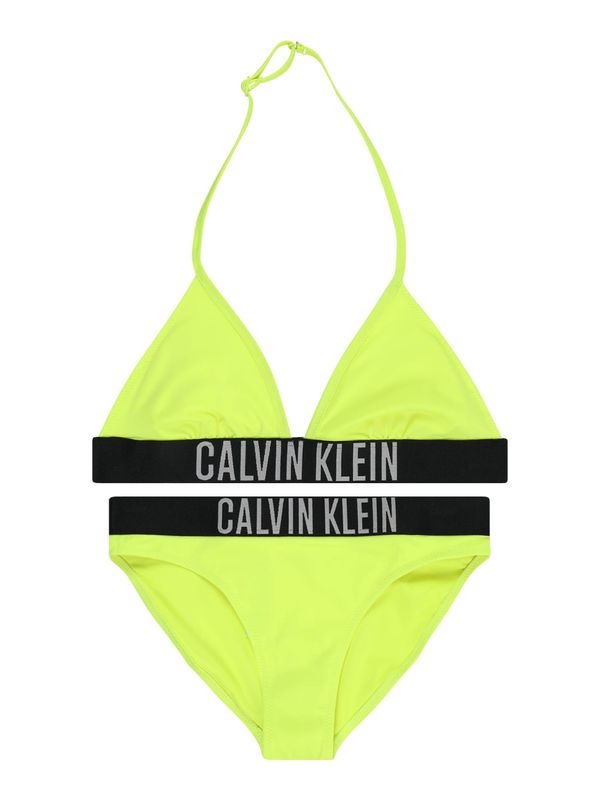 Calvin Klein Swimwear Calvin Klein Swimwear Bikini  siva / travnato zelena / črna