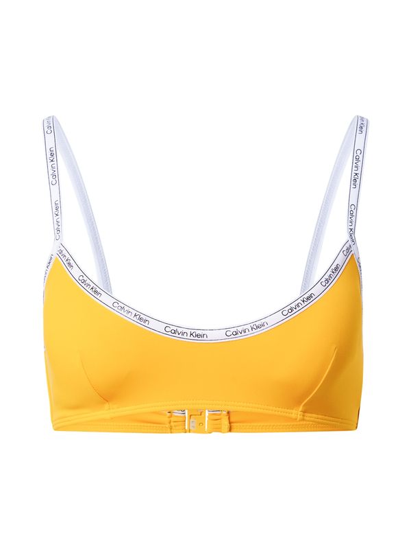 Calvin Klein Swimwear Calvin Klein Swimwear Bikini zgornji del 'BRALETTE'  zlato-rumena / črna / bela