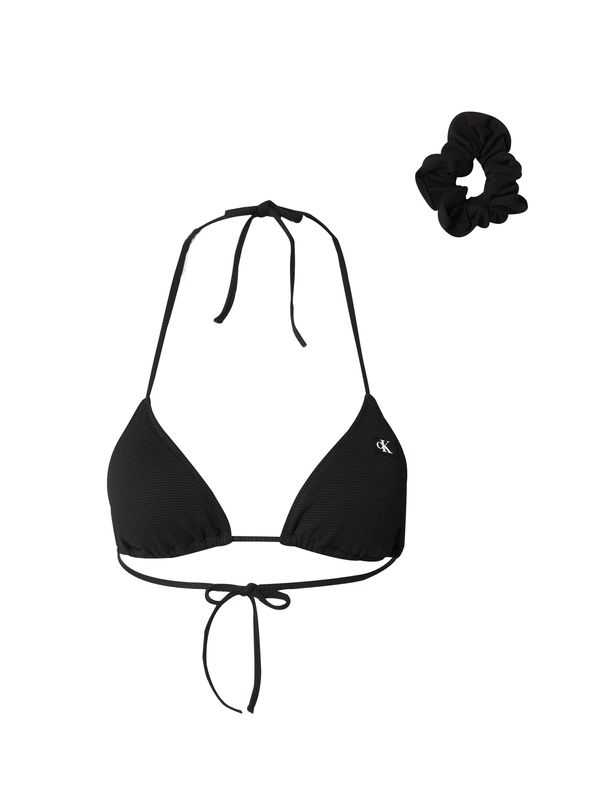 Calvin Klein Swimwear Calvin Klein Swimwear Bikini zgornji del  črna / bela