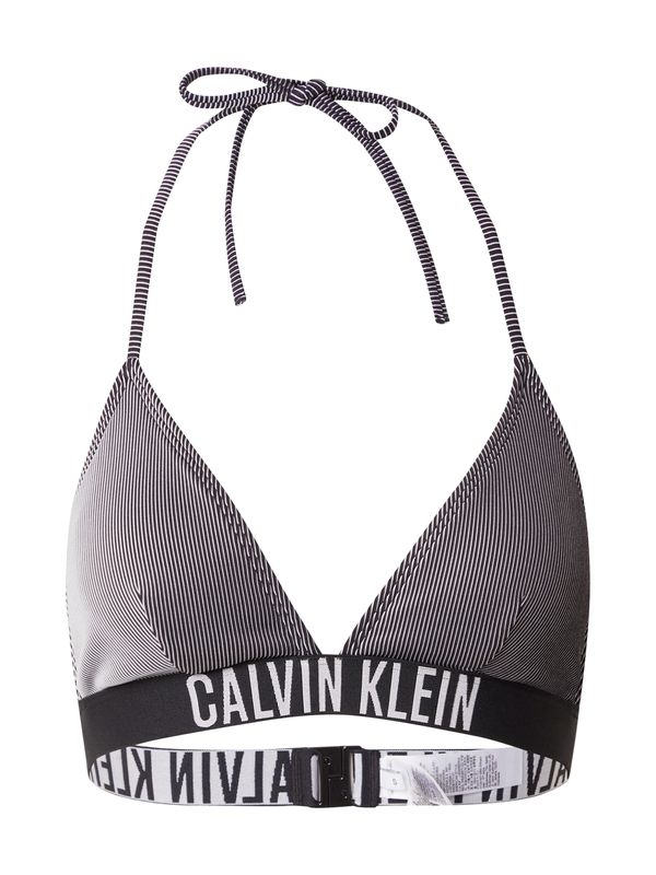 Calvin Klein Swimwear Calvin Klein Swimwear Bikini zgornji del  črna / bela