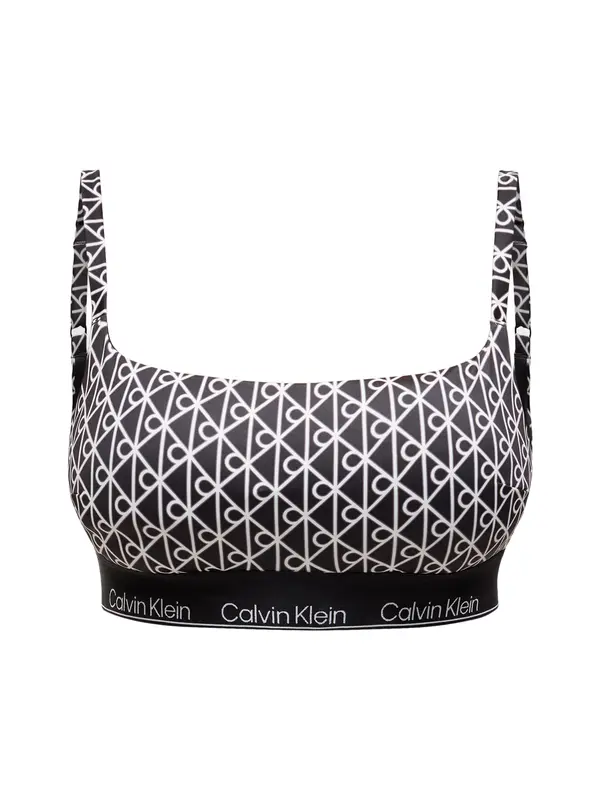 Calvin Klein Swimwear Calvin Klein Swimwear Bikini zgornji del  črna / bela