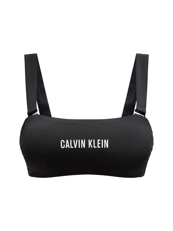 Calvin Klein Swimwear Calvin Klein Swimwear Bikini zgornji del  črna / bela