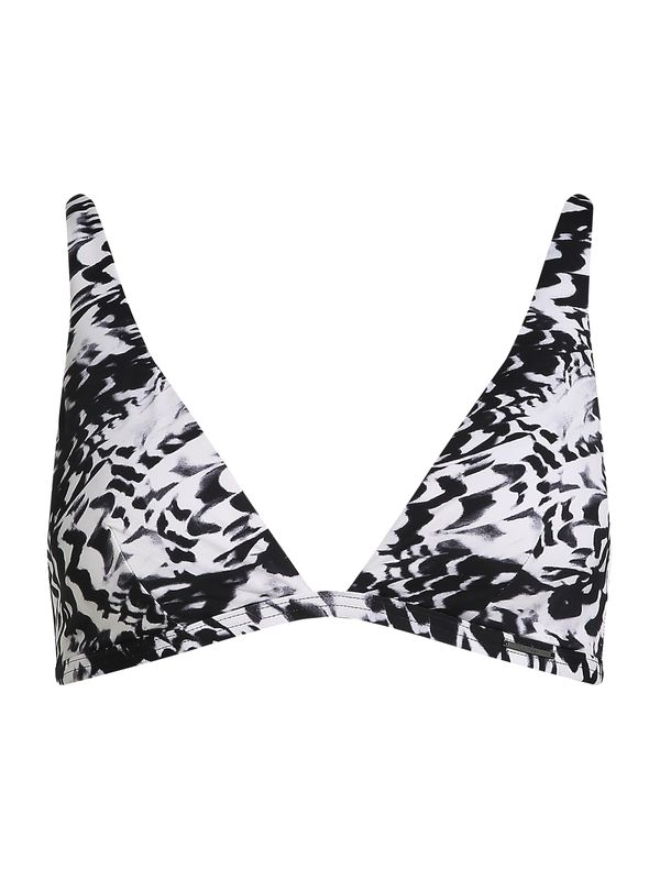 Calvin Klein Swimwear Calvin Klein Swimwear Bikini zgornji del  črna / bela