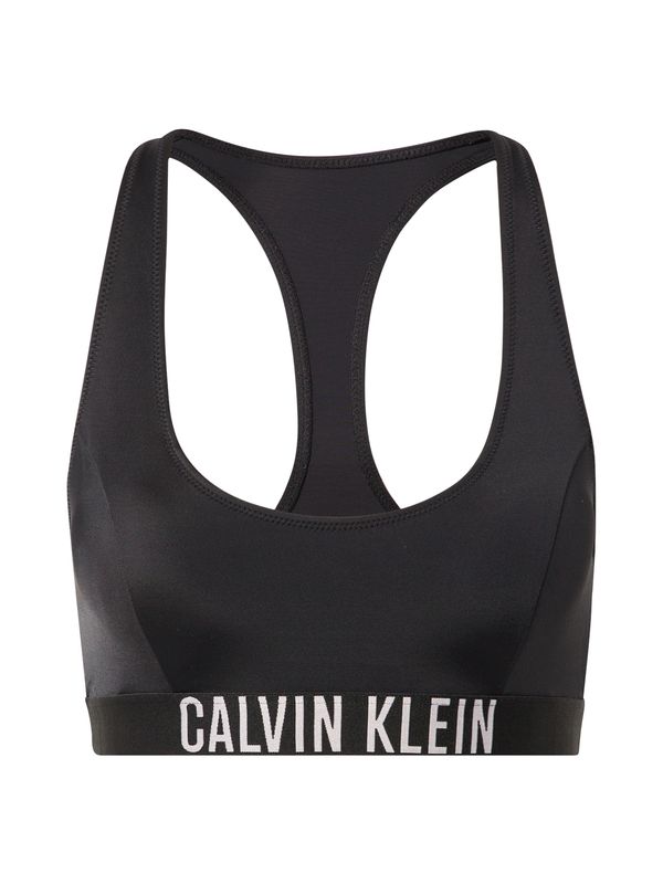 Calvin Klein Swimwear Calvin Klein Swimwear Bikini zgornji del  črna / bela