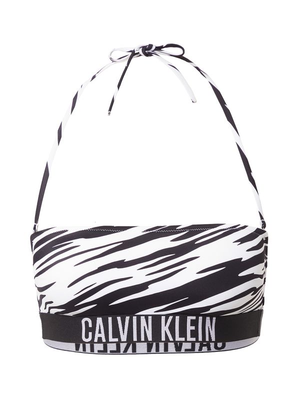 Calvin Klein Swimwear Calvin Klein Swimwear Bikini zgornji del  črna / bela