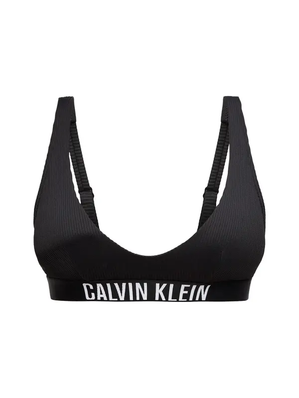 Calvin Klein Swimwear Calvin Klein Swimwear Bikini zgornji del 'Intense Power'  črna / bela
