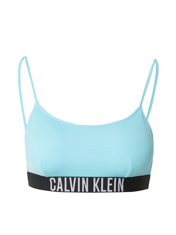 Calvin Klein Swimwear Calvin Klein Swimwear Bikini zgornji del 'Intense Power'  svetlo modra / črna / bela