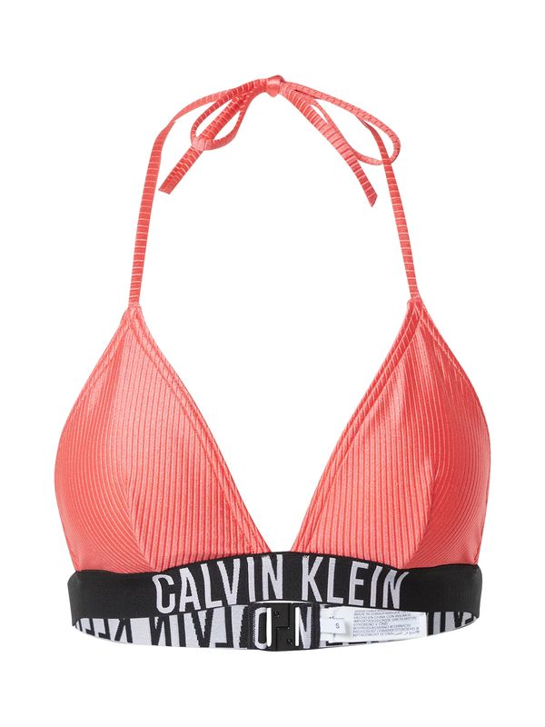 Calvin Klein Swimwear Calvin Klein Swimwear Bikini zgornji del  losos / črna / bela