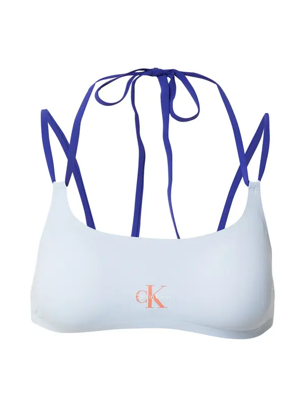 Calvin Klein Swimwear Calvin Klein Swimwear Bikini zgornji del  modra / pastelno modra / oranžna / bela