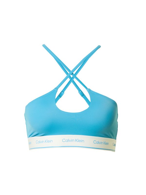 Calvin Klein Swimwear Calvin Klein Swimwear Bikini zgornji del  neonsko modra / bela