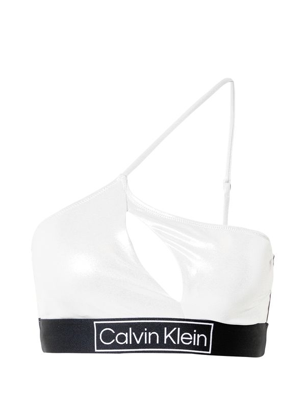 Calvin Klein Swimwear Calvin Klein Swimwear Bikini zgornji del  srebrno-siva / črna