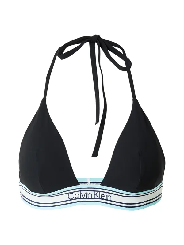 Calvin Klein Swimwear Calvin Klein Swimwear Bikini zgornji del  svetlo modra / temno modra / črna / bela