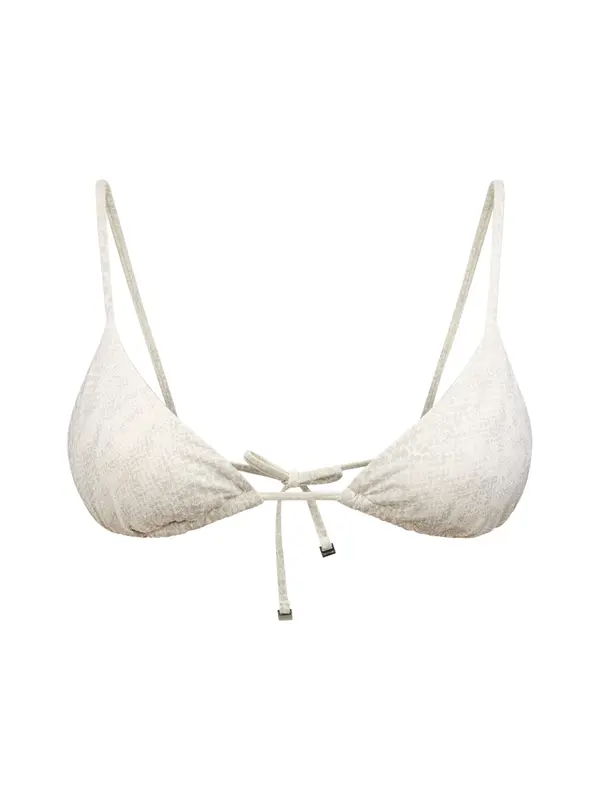 Calvin Klein Swimwear Calvin Klein Swimwear Bikini zgornji del  svetlo siva / bela