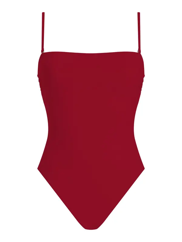 Calvin Klein Swimwear Calvin Klein Swimwear Enodelne kopalke 'Essentials'  temno rdeča