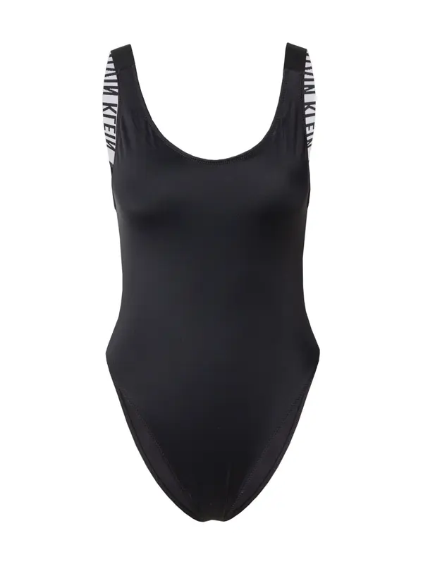 Calvin Klein Swimwear Calvin Klein Swimwear Enodelne kopalke 'Intense Power'  črna / bela