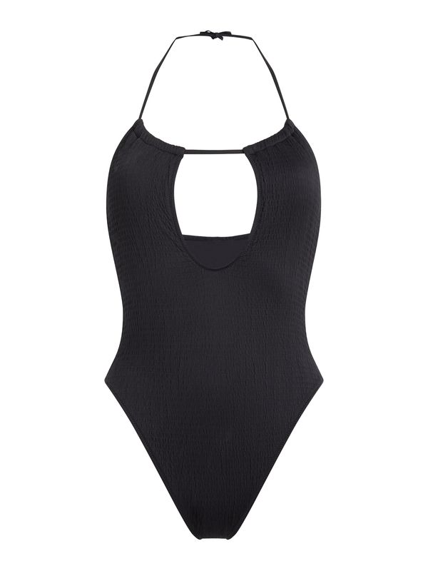 Calvin Klein Swimwear Calvin Klein Swimwear Enodelne kopalke 'PLUNGE'  črna