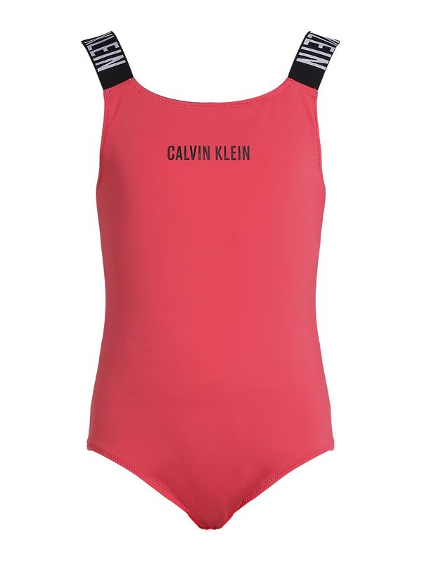 Calvin Klein Swimwear Calvin Klein Swimwear Enodelne kopalke  rdeča / črna