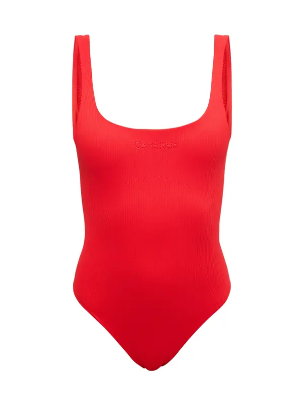 Calvin Klein Swimwear Calvin Klein Swimwear Enodelne kopalke  rdeča