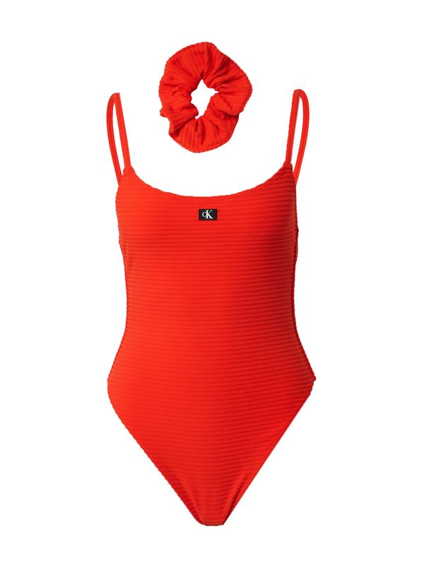 Calvin Klein Swimwear Calvin Klein Swimwear Enodelne kopalke  rdeča