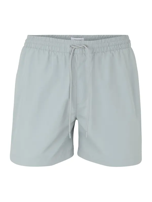 Calvin Klein Swimwear Calvin Klein Swimwear Kratke kopalne hlače  bazaltno siva / bela