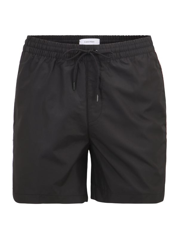 Calvin Klein Swimwear Calvin Klein Swimwear Kratke kopalne hlače  črna / bela
