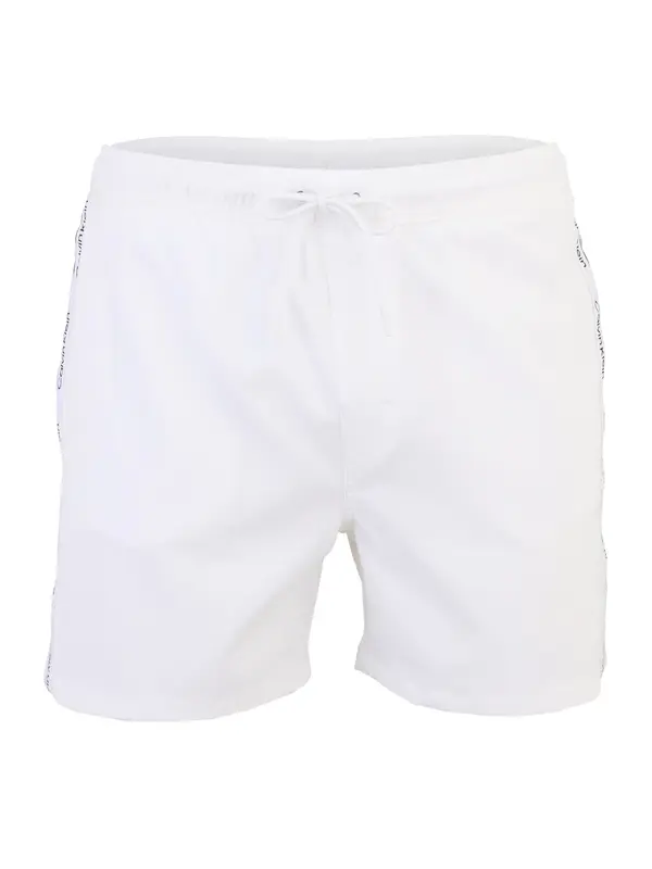 Calvin Klein Swimwear Calvin Klein Swimwear Kratke kopalne hlače  črna / bela