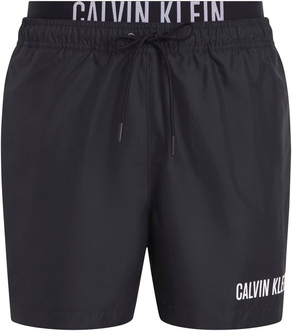 Calvin Klein Swimwear Calvin Klein Swimwear Kratke kopalne hlače  črna / bela