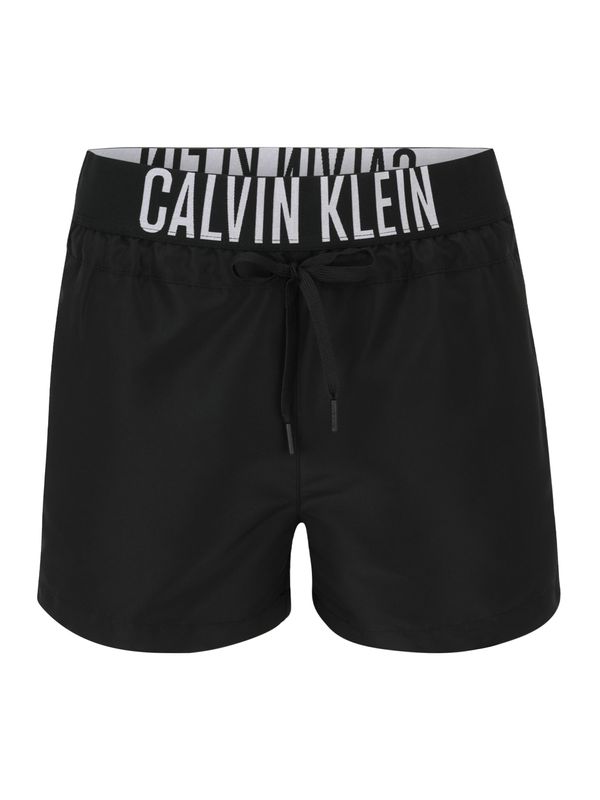 Calvin Klein Swimwear Calvin Klein Swimwear Kratke kopalne hlače  črna / off-bela