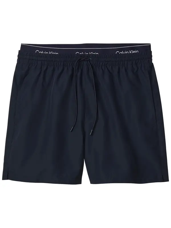 Calvin Klein Swimwear Calvin Klein Swimwear Kratke kopalne hlače 'Essentials'  temno modra / bela