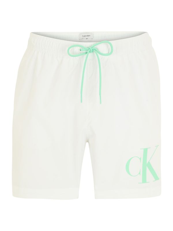 Calvin Klein Swimwear Calvin Klein Swimwear Kratke kopalne hlače  meta / bela