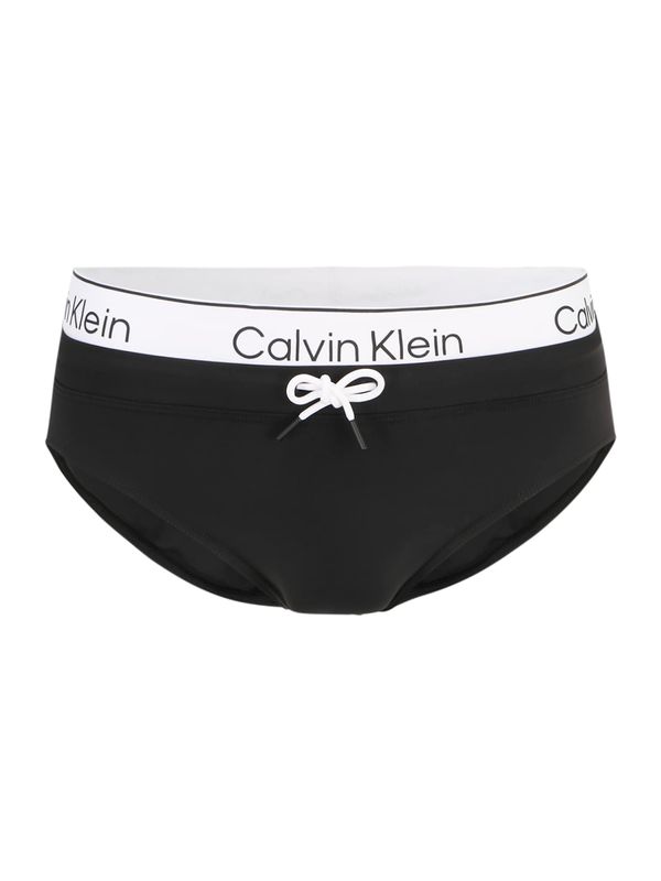 Calvin Klein Swimwear Calvin Klein Swimwear Kratke kopalne hlače 'Meta Lecacy '  črna / bela