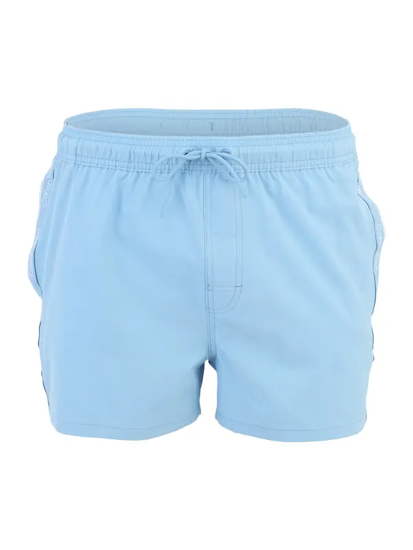 Calvin Klein Swimwear Calvin Klein Swimwear Kratke kopalne hlače  pastelno modra / bela
