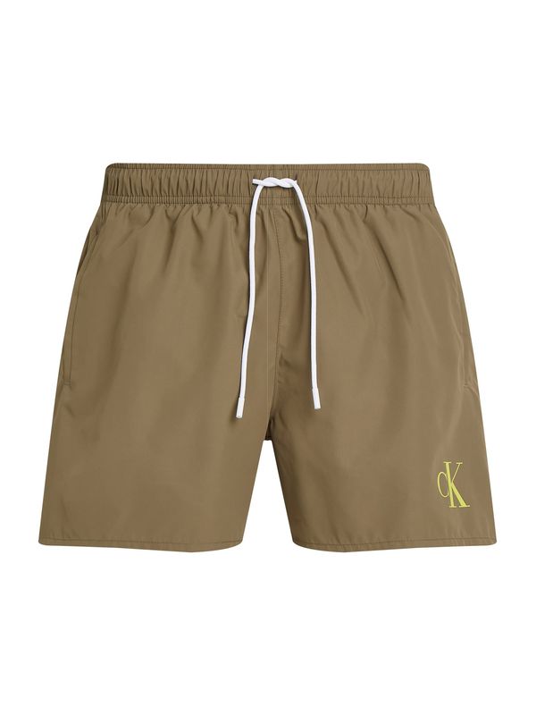 Calvin Klein Swimwear Calvin Klein Swimwear Kratke kopalne hlače  rumena / kaki