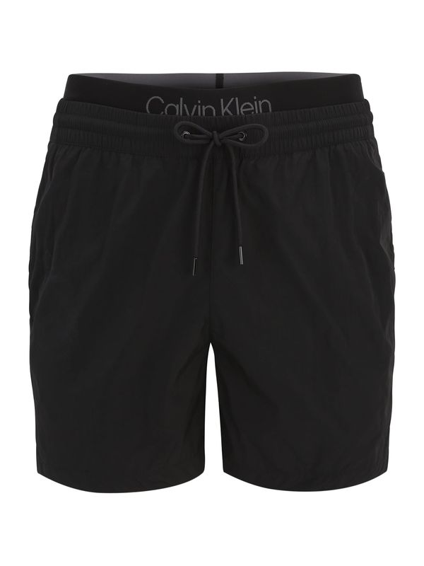 Calvin Klein Swimwear Calvin Klein Swimwear Kratke kopalne hlače  siva / črna