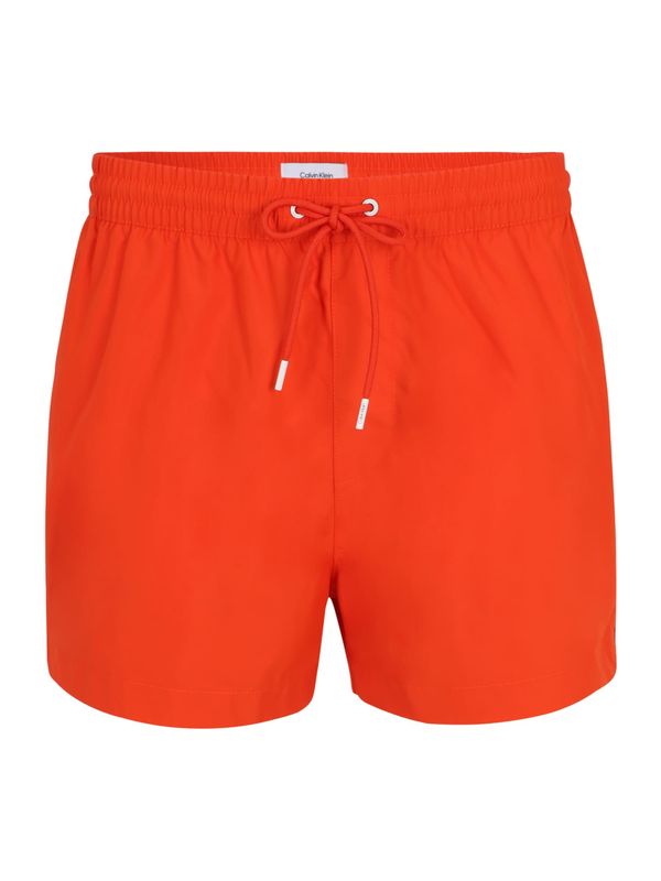 Calvin Klein Swimwear Calvin Klein Swimwear Kratke kopalne hlače  temno oranžna / bela