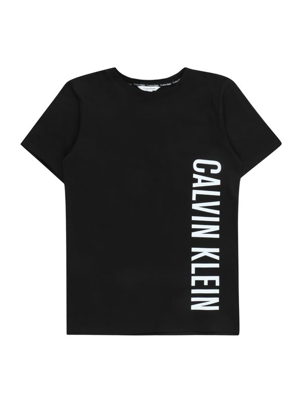 Calvin Klein Swimwear Calvin Klein Swimwear Majica 'Intense Power'  črna / bela