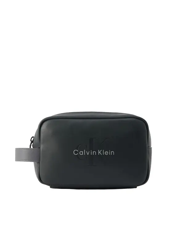 Calvin Klein Calvin Klein Toaletna torbica 'Bold'  svetlo siva / črna