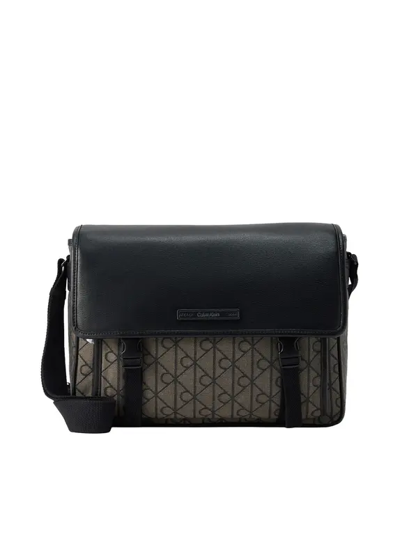 Calvin Klein Calvin Klein Torba preko telesa 'Emblem Logo Messenger'  brokat / črna