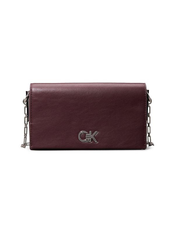 Calvin Klein Calvin Klein Torba za čez ramo  bordo / srebrna